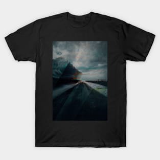 Glitch Art - Mountains and Beach T-Shirt